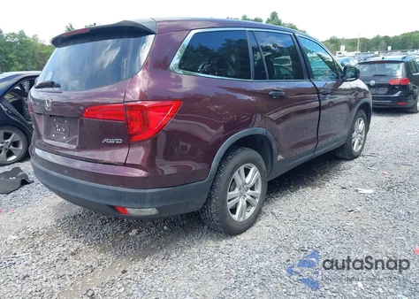 2016 Honda Pilot Lx из США, поврежденный, VIN 5FNYF6H10GB094989